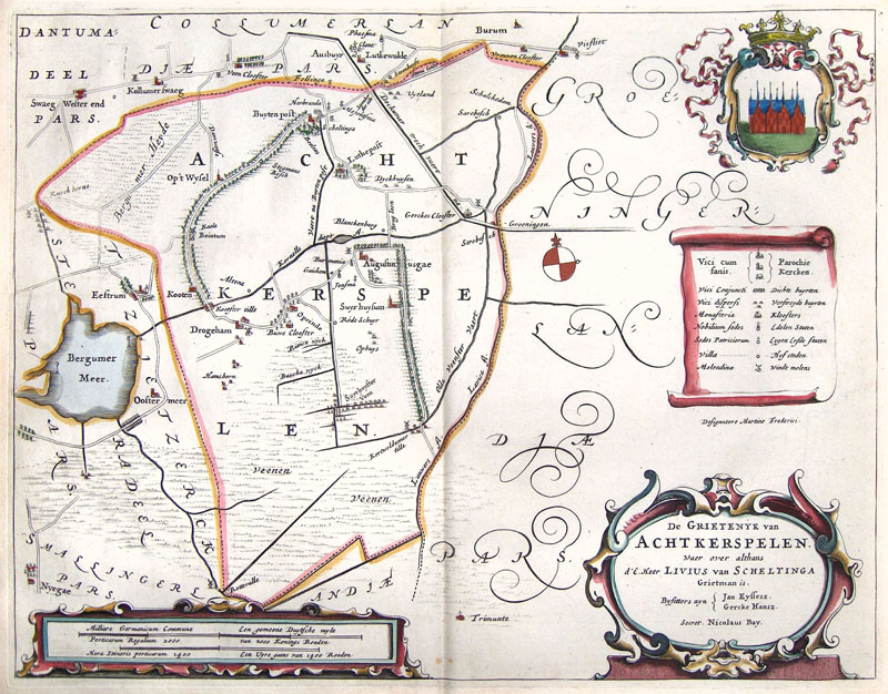 Achtkerspelen Friesland 1664 Haackma-Gravius